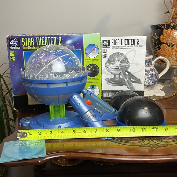 Vintage STAR THEATER-2 Home Planetarium w/Interactive Meteor Maker Edu Science - Picture 7 of 7